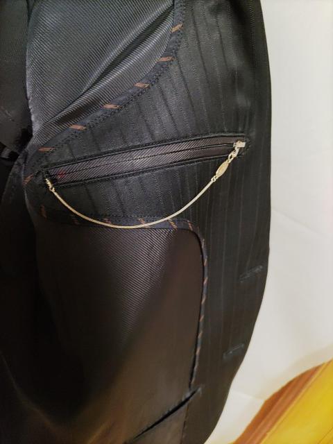 ※アルチザン「黒のストライプジャケット」Mサイズ < 男性ファッション  ※アルチザン「黒のストライプジャケット」Mサイズ < 男性ファッションの
