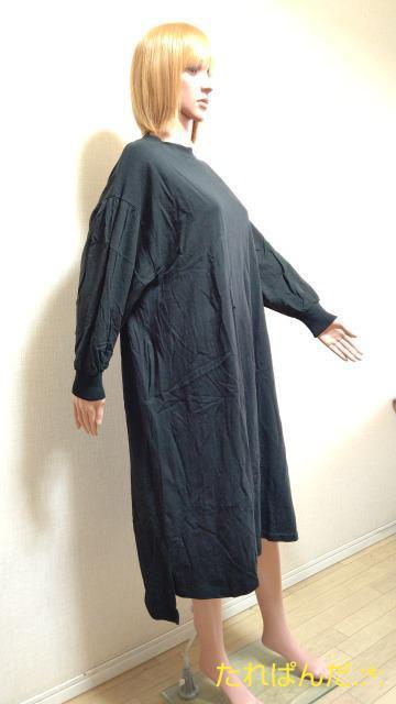 新品タグ付☆大きいF☆私の部屋着のワイド黒ワンピW149☆3点で即落 < 女性ファッション  新品タグ付☆大きいF☆私の部屋着のワイド黒ワンピW149☆3点で即落 < 女性ファッションの