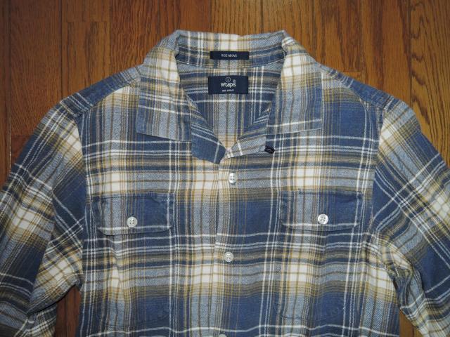 WTAPS ダブルタップス VATOS チェックシャツ S 青系 長袖 < ブランド  WTAPS ダブルタップス VATOS チェックシャツ S 青系 長袖 < ブランドの