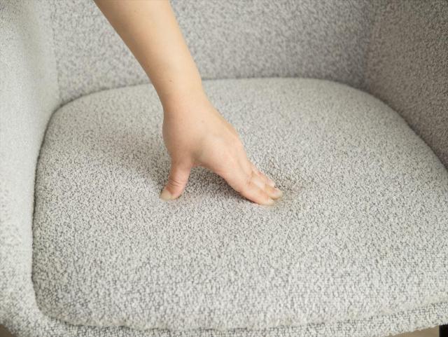 【送料無料】Mousse アームチェア ブークレ素材 高級感 ダイニング < インテリア/ライフ 【送料無料】Mousse アームチェア ブークレ素材 高級感 ダイニング < インテリア/ライフの