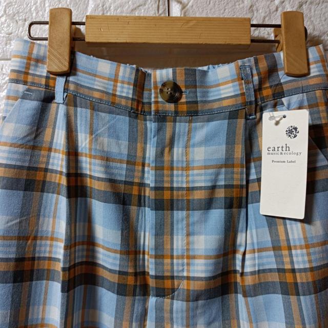 earthMusic&ecology★新品★マドラスチェックパンツ/S < ブランド  earthMusic&ecology★新品★マドラスチェックパンツ/S < ブランドの