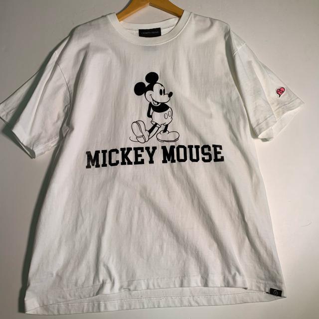 ミッキーマウス 1minute 1second XL Tシャツ 半袖 白 クルーネック ディズニー < 男性ファッション ミッキーマウス 1minute 1second XL Tシャツ 半袖 白 クルーネック ディズニー < 男性ファッションの