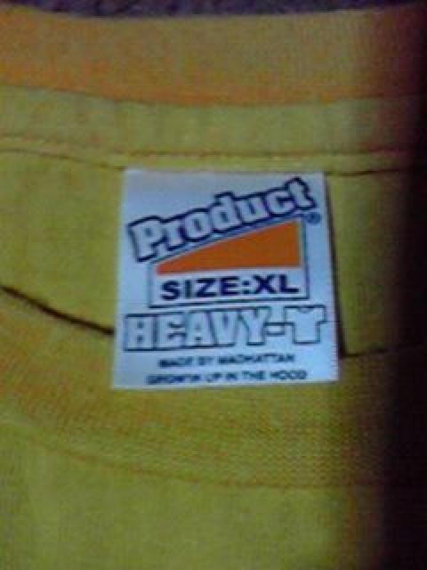 B-BOY.スト系 超美品 product Tシャツ XL イエロー < 男性ファッション  B-BOY.スト系 超美品 product Tシャツ XL イエロー < 男性ファッションの