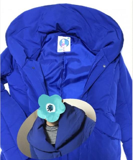 スライSLY〓ヘチマカラーモコ襟ZIPダウンコート〓ブルー(L)美品 < ブランド スライSLY〓ヘチマカラーモコ襟ZIPダウンコート〓ブルー(L)美品 < ブランドの