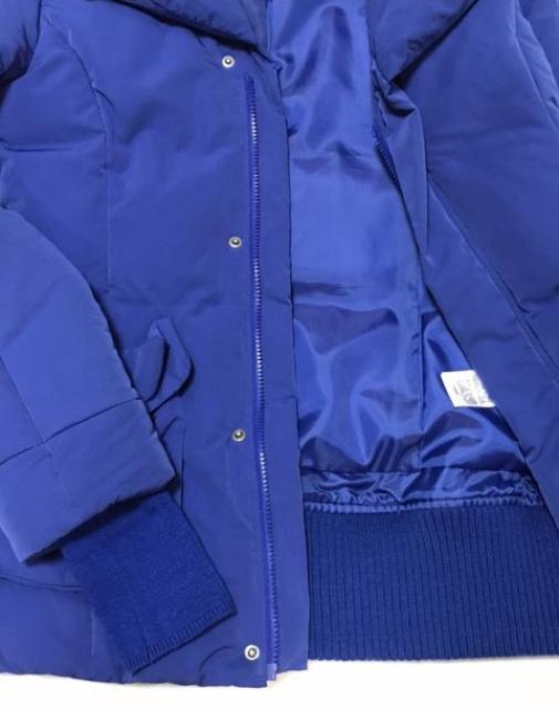 スライSLY〓ヘチマカラーモコ襟ZIPダウンコート〓ブルー(L)美品 < ブランド スライSLY〓ヘチマカラーモコ襟ZIPダウンコート〓ブルー(L)美品 < ブランドの