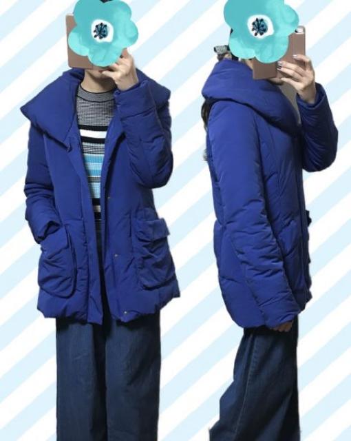 スライSLY〓ヘチマカラーモコ襟ZIPダウンコート〓ブルー(L)美品 < ブランド スライSLY〓ヘチマカラーモコ襟ZIPダウンコート〓ブルー(L)美品 < ブランドの