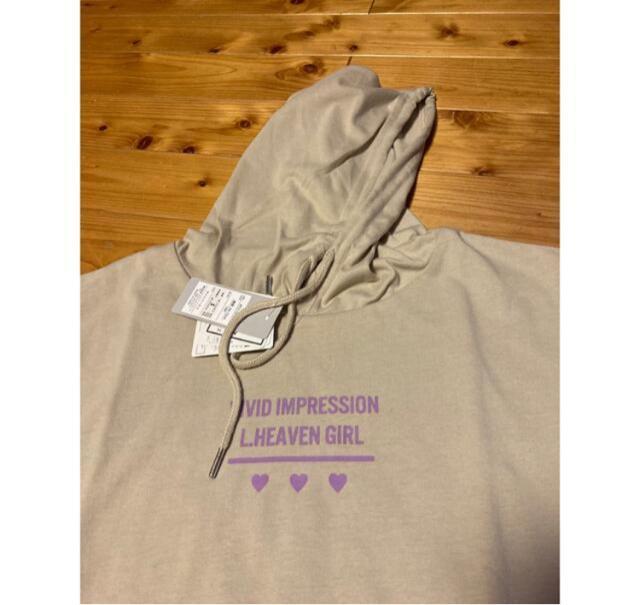 ビッグシルエット切替パーカーTシャツ140 < キッズ/ベビー  ビッグシルエット切替パーカーTシャツ140 < キッズ/ベビーの