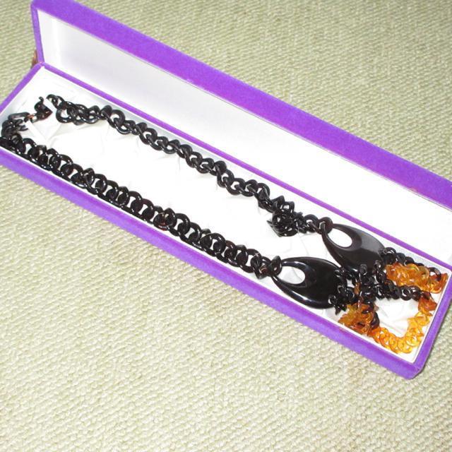 三連*亀甲製ネックレス*ゴージャス(ブラック系) < 女性アクセサリー/時計 三連*亀甲製ネックレス*ゴージャス(ブラック系) < 女性アクセサリー/時計の