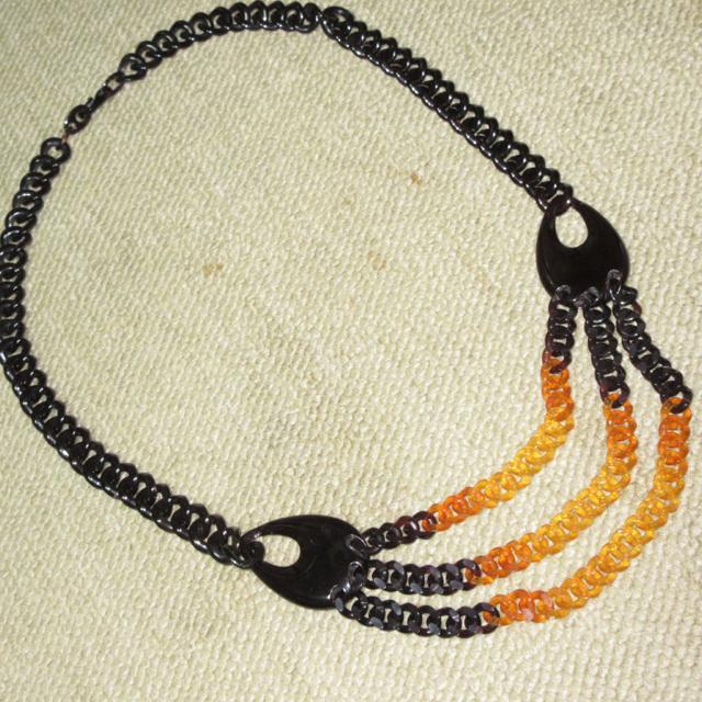 三連*亀甲製ネックレス*ゴージャス(ブラック系) < 女性アクセサリー/時計 三連*亀甲製ネックレス*ゴージャス(ブラック系) < 女性アクセサリー/時計の