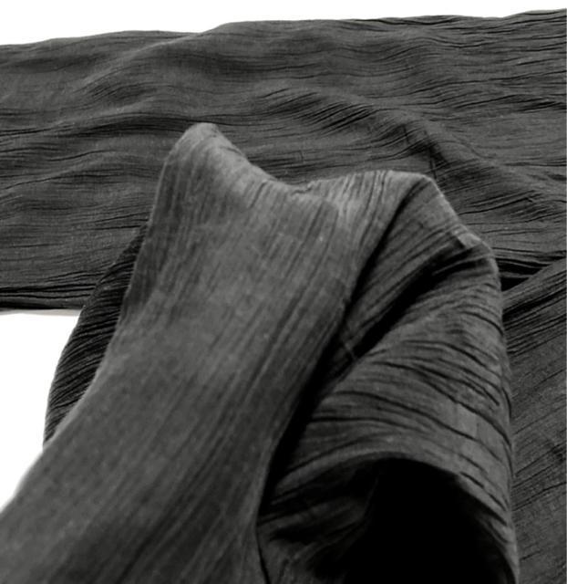 (ゴム)naturalcouture◎シワ加工パンツ◎黒◎新品 < ブランド (ゴム)naturalcouture◎シワ加工パンツ◎黒◎新品 < ブランドの