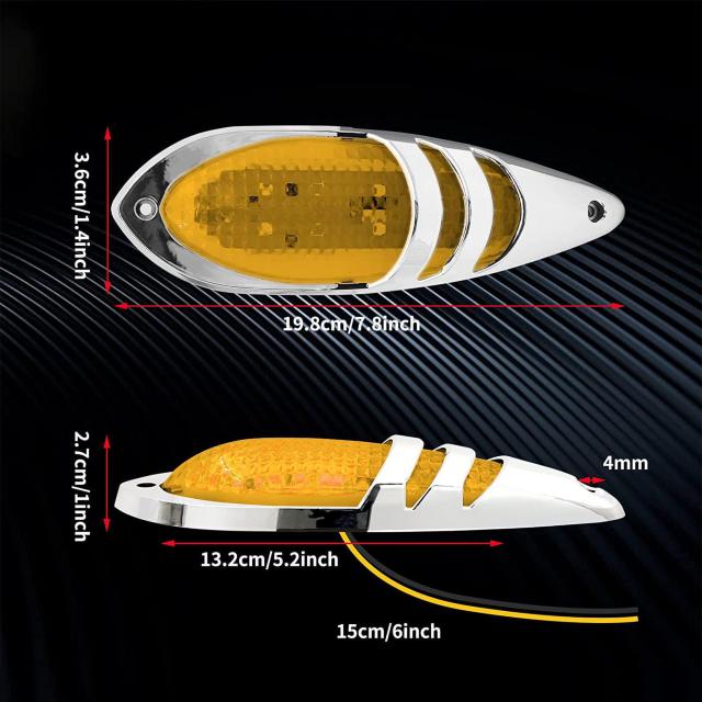 LED サイドマーカー キャブマーカー 12V 24V 2個セット < 自動車/バイク LED サイドマーカー キャブマーカー 12V 24V 2個セット < 自動車/バイク
