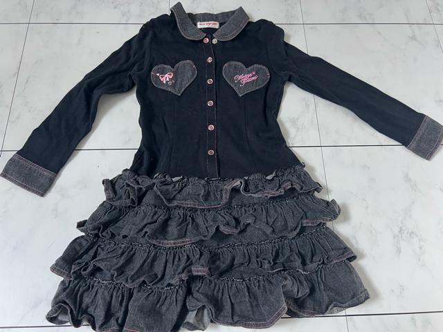 メゾピアノmezzo pianoワンピース長袖★130cm < ブランド メゾピアノmezzo pianoワンピース長袖★130cm < ブランドの