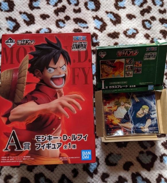 ワンピース一番くじ グレートバンケット A賞モンキー・D・ルフィ フィギュア&I賞ガラスプレート A個セット < アニメ/コミック/キャラクター  ワンピース一番くじ グレートバンケット A賞モンキー・D・ルフィ フィギュア&I賞ガラスプレート A個セット  < アニメ/コミック/キャラクターの