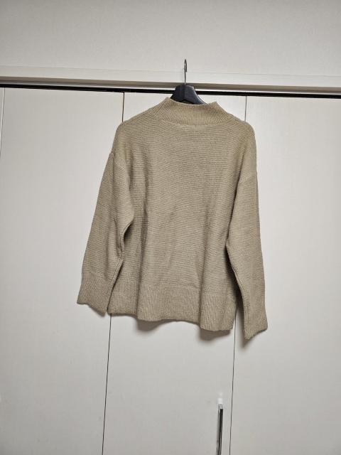THE SHOP TK ベージュ×goldラメ キラキラ ニット L タケオキクチ < ブランド  THE SHOP TK ベージュ×goldラメ キラキラ ニット L タケオキクチ < ブランドの