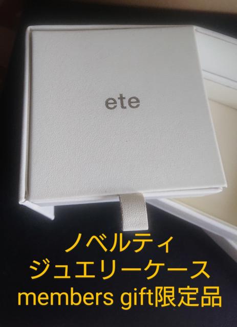 ete エテ メンバーズギフト アクセサリーケース ジュエリーケース ホワイト 非売品 廃盤品 < ブランド  ete エテ メンバーズギフト アクセサリーケース ジュエリーケース ホワイト 非売品 廃盤品  < ブランドの