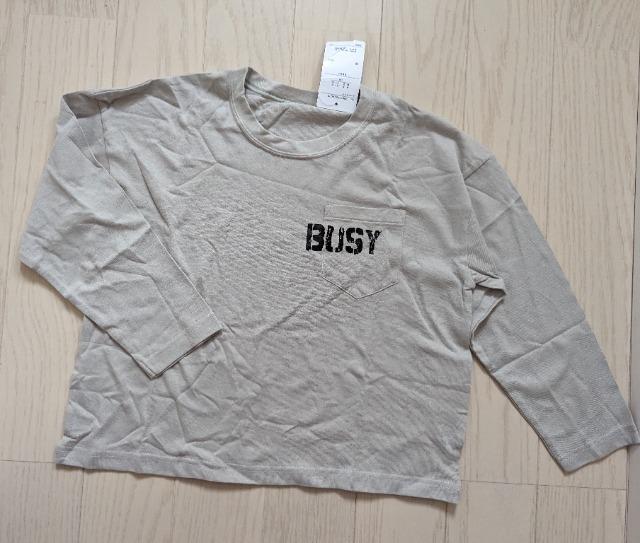 120★綿100%★ビッグシルエット長袖Tシャツ★ロンT★送料無料 < キッズ/ベビー  120★綿100%★ビッグシルエット長袖Tシャツ★ロンT★送料無料  < キッズ/ベビーの