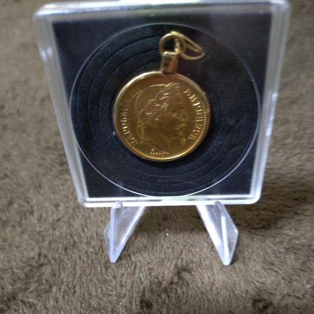アンティーク金貨 1866年ナポレオン三世 20フラン金貨【K18金具付きペンダント仕様】 < ホビー アンティーク金貨 1866年ナポレオン三世 20フラン金貨【K18金具付きペンダント仕様】 < ホビーの