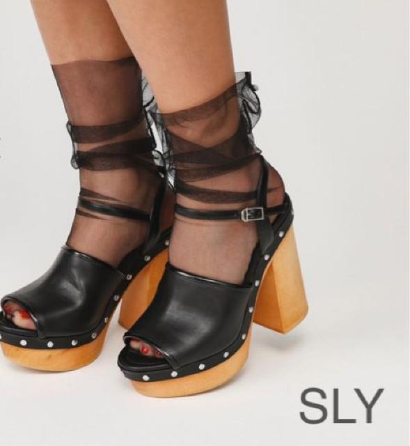 定価2,150円●SLYスライ●ブラックライン シアーメッシュソックス●黒ブラック●シアー < ブランド 定価2,150円●SLYスライ●ブラックライン シアーメッシュソックス●黒ブラック●シアー < ブランドの