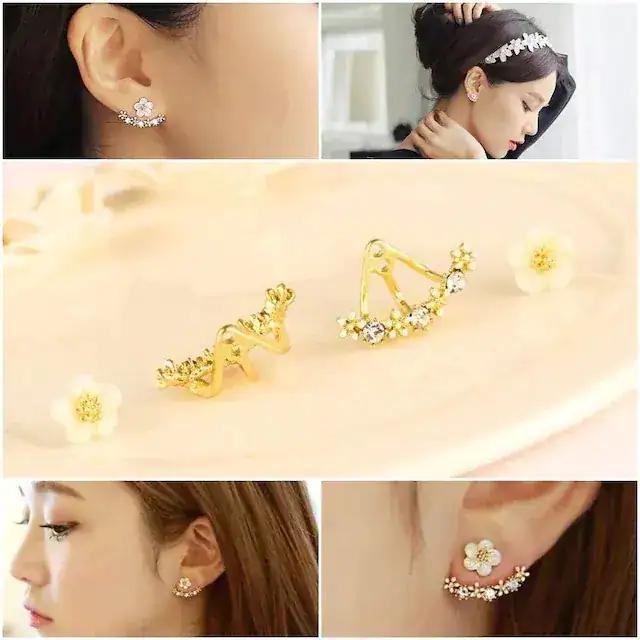 ネット最安590円★お洒落ロマンチックスタッド ピアス ゴールド < 女性アクセサリー/時計  ネット最安590円★お洒落ロマンチックスタッド ピアス ゴールド < 女性アクセサリー/時計の