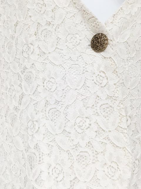 MURUA白フラワーレースシースルージャケットホワイトムルーア < ブランド MURUA白フラワーレースシースルージャケットホワイトムルーア < ブランドの