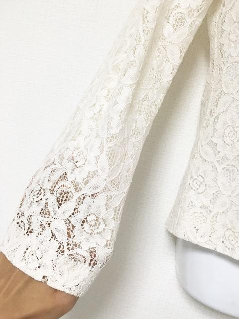 MURUA白フラワーレースシースルージャケットホワイトムルーア < ブランド MURUA白フラワーレースシースルージャケットホワイトムルーア < ブランドの