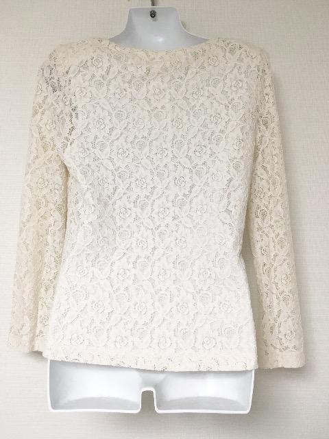 MURUA白フラワーレースシースルージャケットホワイトムルーア < ブランド MURUA白フラワーレースシースルージャケットホワイトムルーア < ブランドの