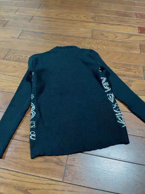 【セレクトショップ】幾何学刺繍◆上質ブラック系ハイネックリブ編みニット < 女性ファッション  【セレクトショップ】幾何学刺繍◆上質ブラック系ハイネックリブ編みニット < 女性ファッションの