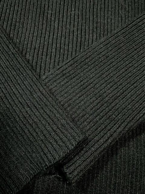 【セレクトショップ】幾何学刺繍◆上質ブラック系ハイネックリブ編みニット < 女性ファッション  【セレクトショップ】幾何学刺繍◆上質ブラック系ハイネックリブ編みニット < 女性ファッションの