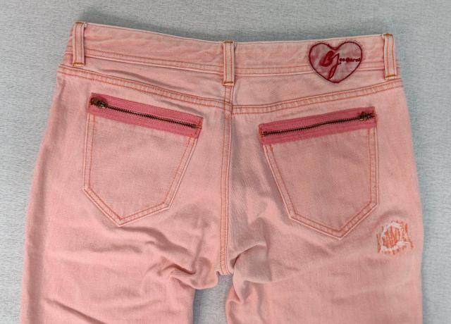 美品★七分丈★デニム★W78cm★ダメージデニム★可愛い★ピンク★ジーンズ★レディース★ハーフパンツ★ハーフデニム★送料無料 < 女性ファッション  美品★七分丈★デニム★W78cm★ダメージデニム★可愛い★ピンク★ジーンズ★レディース★ハーフパンツ★ハーフデニム★送料無料 < 女性ファッションの