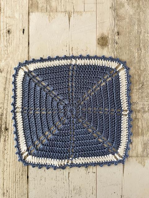 ハンドメイド♪ スクエアドイリー ブルー×ホワイト < ペット/手芸/園芸 ハンドメイド♪ スクエアドイリー ブルー×ホワイト < ペット/手芸/園芸の