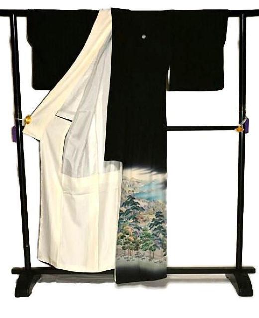 【最高峰】新品同様 十日町友禅【岡村蒼風】名所風景文 比翼付 クリーニング済 黒留袖 身丈157.5cm 裄丈64cm T3420 < 女性ファッション  【最高峰】新品同様 十日町友禅【岡村蒼風】名所風景文 比翼付 クリーニング済 黒留袖 身丈157.5cm 裄丈64cm T3420 < 女性ファッションの