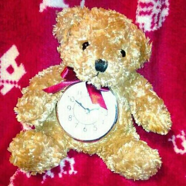 新品 可愛い テディベア 置時計 くま クマ 熊 ぬいぐるみ 時計 < おもちゃ  新品 可愛い テディベア 置時計 くま クマ 熊 ぬいぐるみ 時計  < おもちゃの