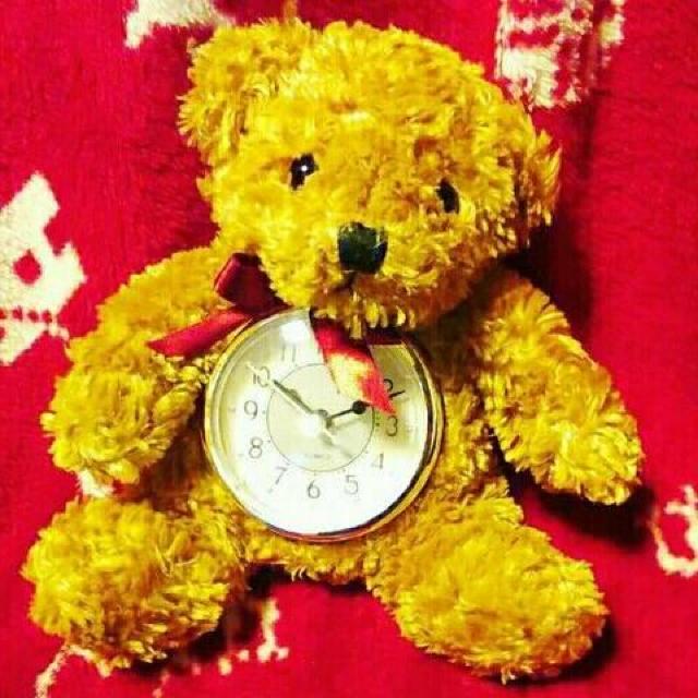 新品 可愛い テディベア 置時計 くま クマ 熊 ぬいぐるみ 時計 < おもちゃ  新品 可愛い テディベア 置時計 くま クマ 熊 ぬいぐるみ 時計 < おもちゃの