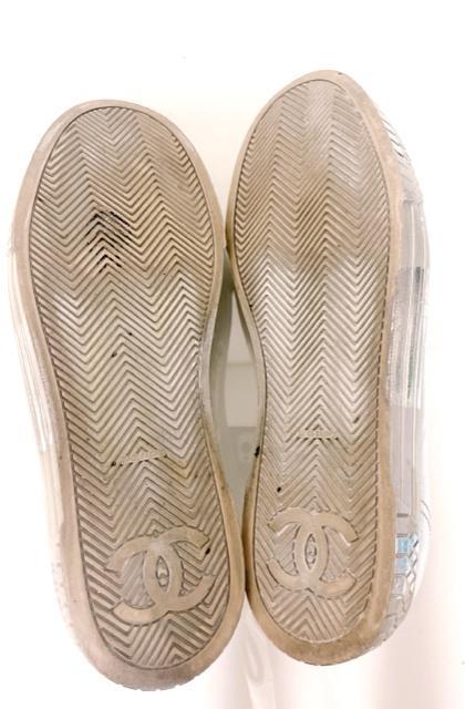 CHANELシャネルシルバーメタリックローカットスニーカー < ブランド CHANELシャネルシルバーメタリックローカットスニーカー < ブランドの