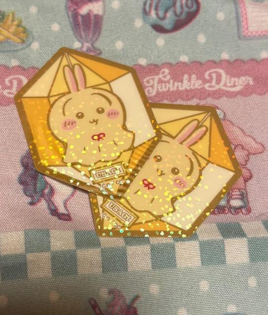 ちいかわ キラキラダイカットステッカー うさぎ < ホビー  ちいかわ キラキラダイカットステッカー うさぎ < ホビーの