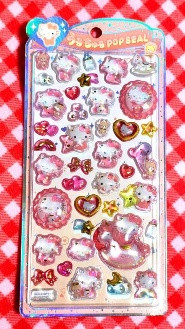 新品 キティ キラキラ POP SEAL 立体プクプクシール ボンボンドロップシール サンリオ グッズ コレクション < おもちゃ 新品 キティ キラキラ POP SEAL 立体プクプクシール ボンボンドロップシール サンリオ グッズ コレクション < おもちゃの