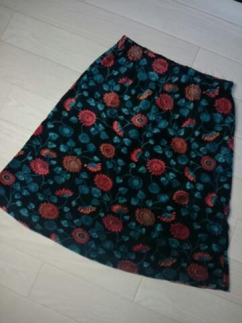 ●K P● ベロア素材花模様スカート 120 < ブランド  ●K P● ベロア素材花模様スカート 120  < ブランドの