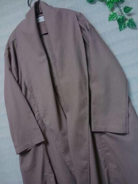 ●コットン*リネン ショールカラーロング丈カーディガン●新品モカベージュ < 女性ファッション ●コットン*リネン ショールカラーロング丈カーディガン●新品モカベージュ < 女性ファッションの