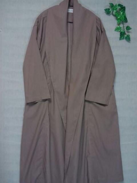 ●コットン*リネン ショールカラーロング丈カーディガン●新品モカベージュ < 女性ファッション ●コットン*リネン ショールカラーロング丈カーディガン●新品モカベージュ < 女性ファッションの