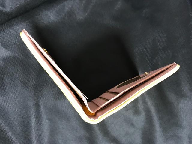 財布 ウォレット 二つ折り イエロー 風水 コンパクト シンプル キャッシュレス CARD < 女性ファッション  財布 ウォレット 二つ折り イエロー 風水 コンパクト シンプル キャッシュレス CARD < 女性ファッションの
