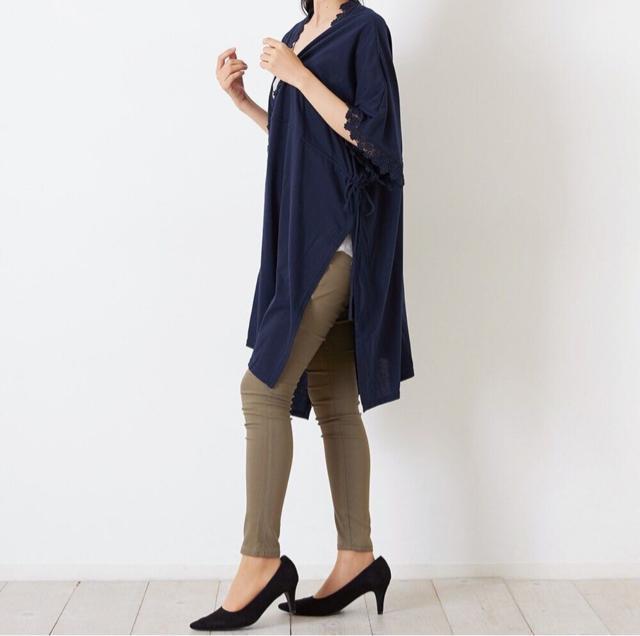 【新品】Green Parks  レース付きロングカーディガン < 女性ファッション  【新品】Green Parks  レース付きロングカーディガン < 女性ファッションの