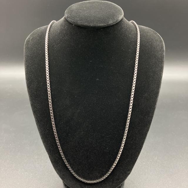 即決 ブラック ネックレスチェーン 58cm < 男性アクセサリー/時計  即決 ブラック ネックレスチェーン 58cm < 男性アクセサリー/時計の