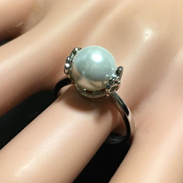 最高級買パール リング silver925 約9mm玉/サイズ調整可能タイプ < 女性アクセサリー/時計 最高級買パール リング silver925 約9mm玉/サイズ調整可能タイプ < 女性アクセサリー/時計の
