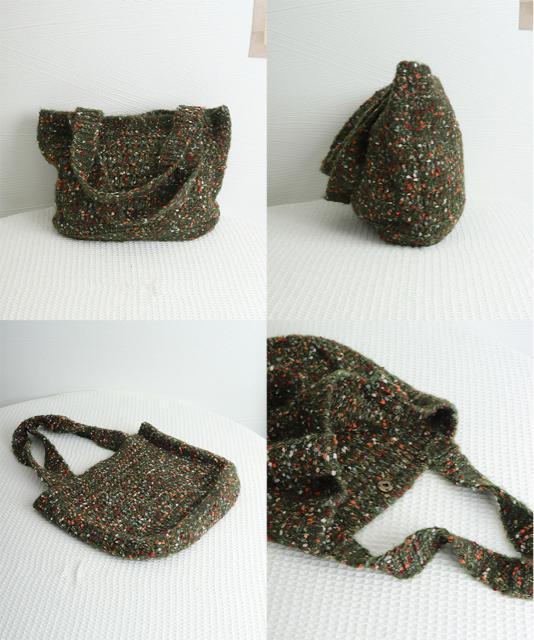 送料無料 新品 ニットバッグ ハンドバッグ 韓国風 < 女性ファッション  送料無料 新品 ニットバッグ ハンドバッグ 韓国風 < 女性ファッションの