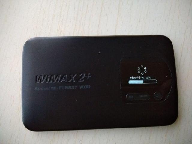Speed Wi-Fi NEXT WX02 UQ WiMAX 2+ Wi-Fiルーターと取扱説明書のみ < PC本体/周辺機器  Speed Wi-Fi NEXT WX02 UQ WiMAX 2+ Wi-Fiルーターと取扱説明書のみ < PC本体/周辺機器の