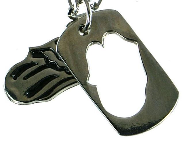 ブラック舌リッププレートネックレス ペンダント トップ チェーン モチーフ かっこいい ヒップホップ パンク ストリート マウス < 男性アクセサリー/時計  ブラック舌リッププレートネックレス ペンダント トップ チェーン モチーフ かっこいい ヒップホップ パンク ストリート マウス  < 男性アクセサリー/時計の