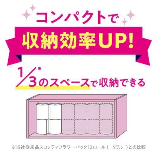 スコッティ フラワーパック 3倍長持ちトイレットダブル 75m×4ロール×12個 | トイレットペーパー まとめ買い < インテリア/ライフ スコッティ フラワーパック 3倍長持ちトイレットダブル 75m×4ロール×12個 | トイレットペーパー まとめ買い < インテリア/ライフの