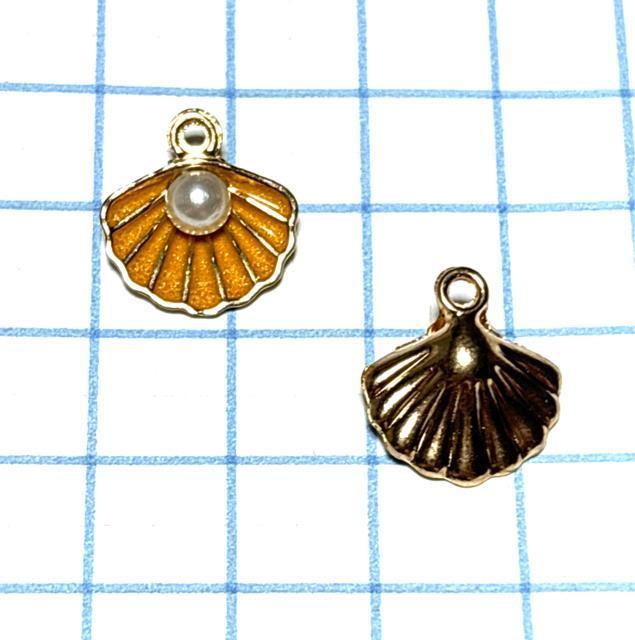 1665 金色ベースの貝殻 黄色 2個 金属パーツ アクセサリーチャーム ハンドメイド材料 プリント樹脂 < ペット/手芸/園芸 1665 金色ベースの貝殻 黄色 2個 金属パーツ アクセサリーチャーム ハンドメイド材料 プリント樹脂 < ペット/手芸/園芸の