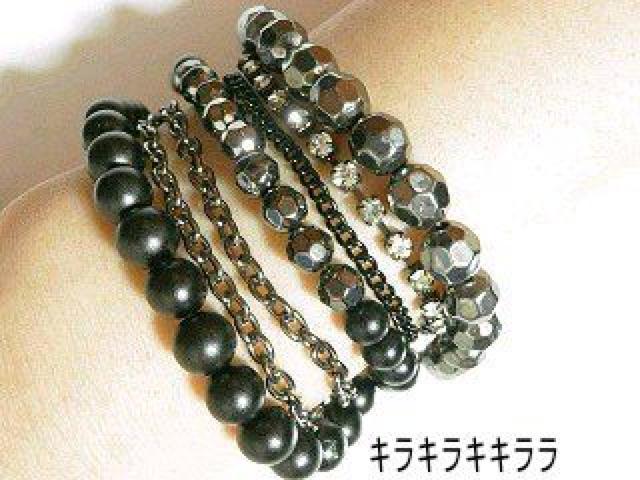 《New》エレガント&ゴージャス・キラキラ★ジャラ着け*7連ブレスレット < 女性アクセサリー/時計  《New》エレガント&ゴージャス・キラキラ★ジャラ着け*7連ブレスレット  < 女性アクセサリー/時計の