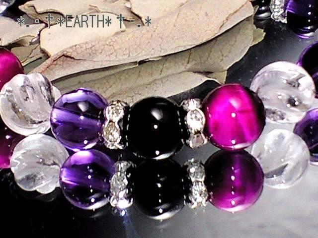 天然石★8ミリアメジスト・オニキス・水晶・ピンクタイガ-アイ < 女性アクセサリー/時計 天然石★8ミリアメジスト・オニキス・水晶・ピンクタイガ-アイ < 女性アクセサリー/時計の